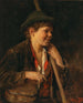 Een jonge Tiroler herder - Franz von Defregger — weergave van het kunstwerk