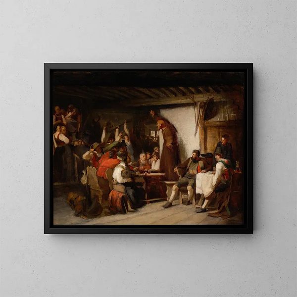 Appel à l'insurrection tyrolienne - Franz von Defregger — ingelijst kunstwerk aan de muur