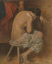 Rugfiguur - Franz von Defregger — weergave van het kunstwerk