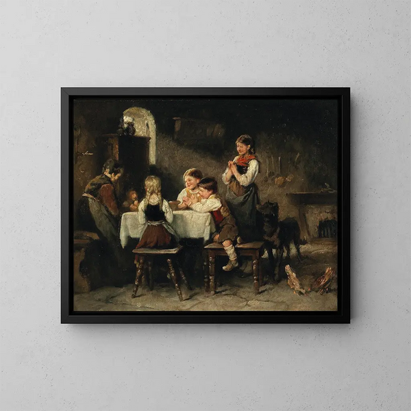 La Grâce - Franz von Defregger — ingelijst kunstwerk aan de muur