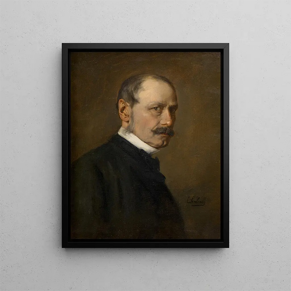 August Pettenkofen schilder - Franz von Lenbach — ingelijst kunstwerk aan de muur