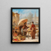 Market Scene - Franz von Persoglia — framed artwork on a wall