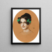 Portret van het meisje Marie met groene linten - Franz von Stuck — ingelijst kunstwerk aan de muur