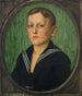portret van een jongen door Heinrich Butzer - Franz von Stuck — weergave van het kunstwerk