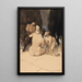 Satyr with Nymphs and Child - Franz von Stuck — framed artwork on a wall