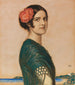 Meisje Marie als Spaanse - Franz von Stuck — weergave van het kunstwerk