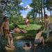 Zomerscène - Frédéric Bazille — weergave van het kunstwerk