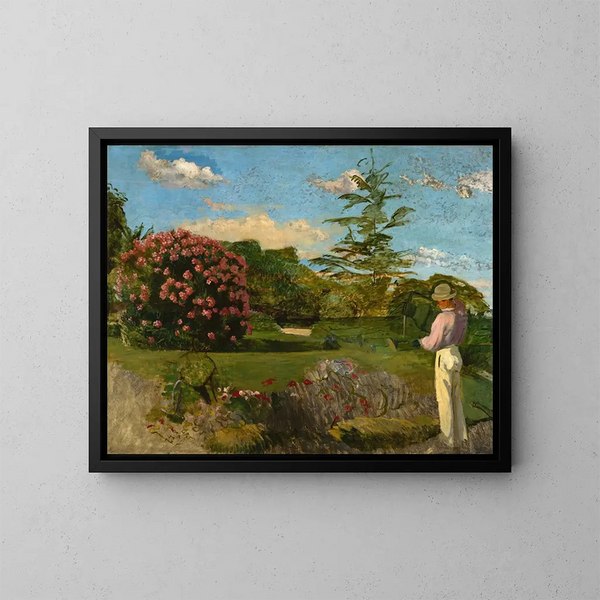 De Kleine Tuinier - Frédéric Bazille — ingelijst kunstwerk aan de muur