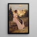 La robe rose - Frédéric Bazille — ingelijst kunstwerk aan de muur