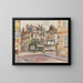 Angle of Mabillon Street and Clément Street in 1907, 5th and 6th districts - Frédéric Houbron — framed artwork on a wall