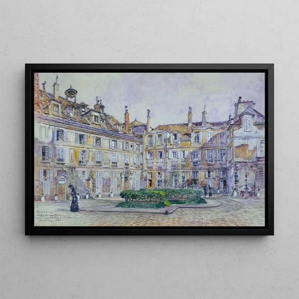Frdric Houbron - Cour intrieure de lAbbayeauxBois 16 rue de Svres en 1906 7me arrondissement.webp