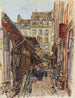 van het interieur van de Marché des Enfants Rouges in 1907, 3e arrondissement - Frédéric Houbron — weergave van het kunstwerk