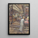 Le Marché des Enfants Rouges rue de Bretagne - Frédéric Houbron — ingelijst kunstwerk aan de muur