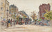 Tramways impériale in een laan van Parijs in 1901 - Frédéric Houbron — weergave van het kunstwerk