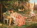 Flirtend in het park van Villa Borghèse in Rome - Frédéric Soulacroix — weergave van het kunstwerk