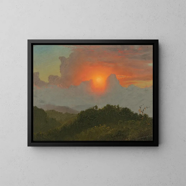 Bewolkte Hemelen - Frederic Edwin Church — ingelijst kunstwerk aan de muur