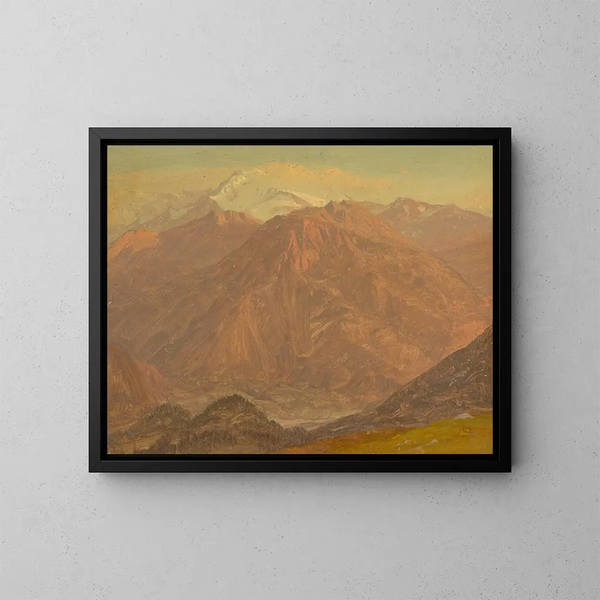 van Montagnes de Colombie ou d'Équateur - Frederic Edwin Church — ingelijst kunstwerk aan de muur