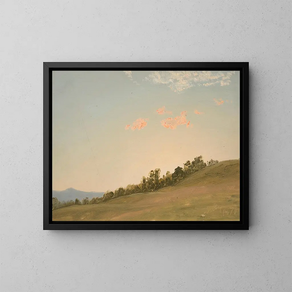 Heuvel in Hudson, New York - Frederic Edwin Church — ingelijst kunstwerk aan de muur