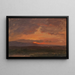 Vallée de l'Hudson, New York, avec le soleil se couchant derrière les montagnes Catskill - Frederic Edwin Church — ingelijst kunstwerk aan de muur