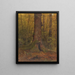 in het bos, waarschijnlijk in Maine - Frederic Edwin Church — ingelijst kunstwerk aan de muur