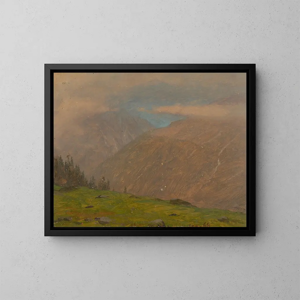 Alpen Italië - Frederic Edwin Church — ingelijst kunstwerk aan de muur