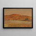 Landschap met lage heuvel en velden - Frederic Edwin Church — ingelijst kunstwerk aan de muur