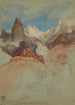Regard vers le sentier à Bright Angel Grand Canyon Arizona - Frederic Edwin Church — weergave van het kunstwerk