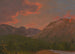 Berglandschap bij zonsondergang - Frederic Edwin Church — weergave van het kunstwerk