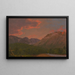Berglandschap bij zonsondergang - Frederic Edwin Church — ingelijst kunstwerk aan de muur