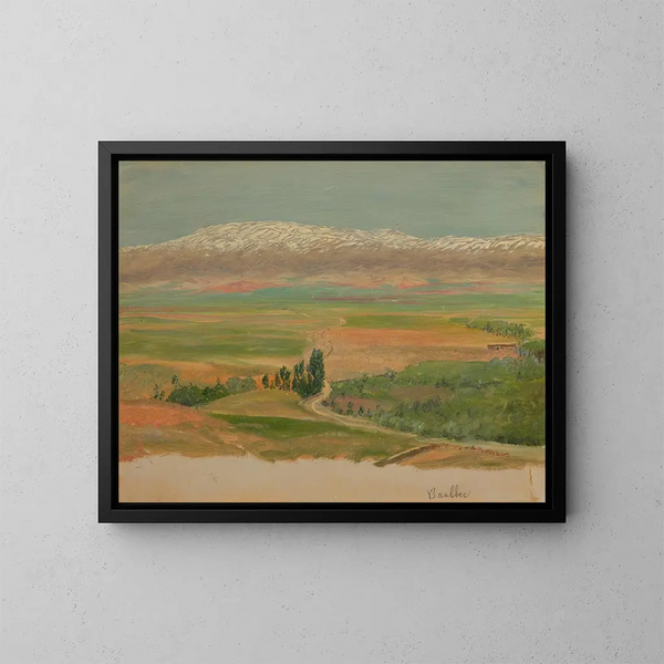 Bergen bij Baalbek - Frederic Edwin Church — ingelijst kunstwerk aan de muur