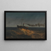 Stoomboot met roer bij schemering - Frederic Edwin Church — ingelijst kunstwerk aan de muur