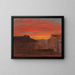 van Zonsondergang daken vanaf de Pincio, Rome - Frederic Edwin Church — ingelijst kunstwerk aan de muur