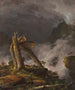 Storm in de bergen - Frederic Edwin Church — weergave van het kunstwerk