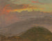 Zonsondergang en bergen - Frederic Edwin Church — weergave van het kunstwerk