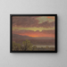 Zonsondergang in Jamaica, West-Indië - Frederic Edwin Church — ingelijst kunstwerk aan de muur