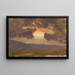 Zonsondergang op kale heuvels - Frederic Edwin Church — ingelijst kunstwerk aan de muur