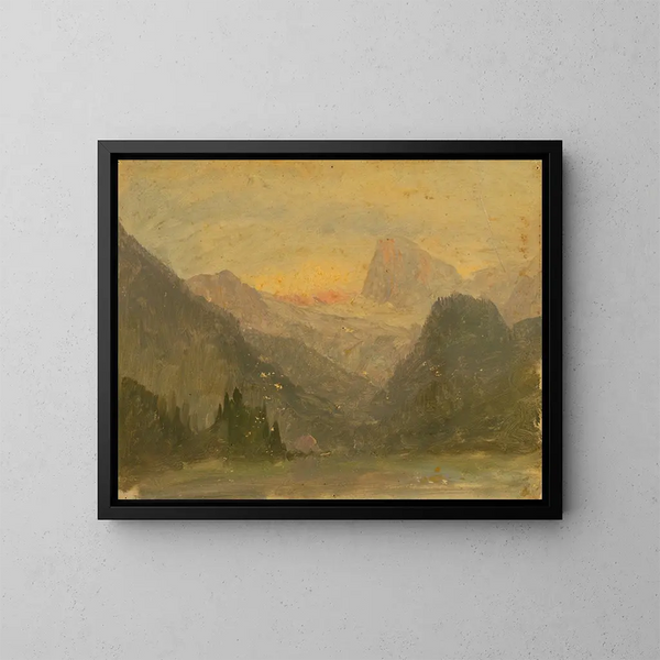 Le Watzmann près de Berchtesgaden - Frederic Edwin Church — ingelijst kunstwerk aan de muur
