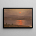 Uitzicht op de Hudson bij zonsondergang - Frederic Edwin Church — ingelijst kunstwerk aan de muur