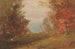Bosrijke scène in de herfst in Hudson, New York of Maine - Frederic Edwin Church — weergave van het kunstwerk