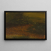 Stream in the Catskills Forest - Frederic Edwin Church — framed artwork on a wall
