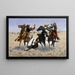 Aider un camarade - Frederic Remington — ingelijst kunstwerk aan de muur