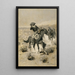 Jours sur la prairie, mains en l'air - Frederic Remington — ingelijst kunstwerk aan de muur