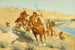 Episode van het buffelgeweer - Frederic Remington — weergave van het kunstwerk