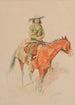 Vieux Ramon - Frederic Remington — weergave van het kunstwerk