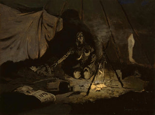 Frederic Remington - The Dry Leaves Lasted Longer Than She.webp