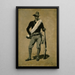 Soldaat Amerikaanse, oorlog Spaans-Amerikaanse - Frederic Remington — ingelijst kunstwerk aan de muur