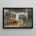 Een Noord-Afrikaanse Binnenplaats - Frederick Arthur Bridgman — ingelijst kunstwerk aan de muur