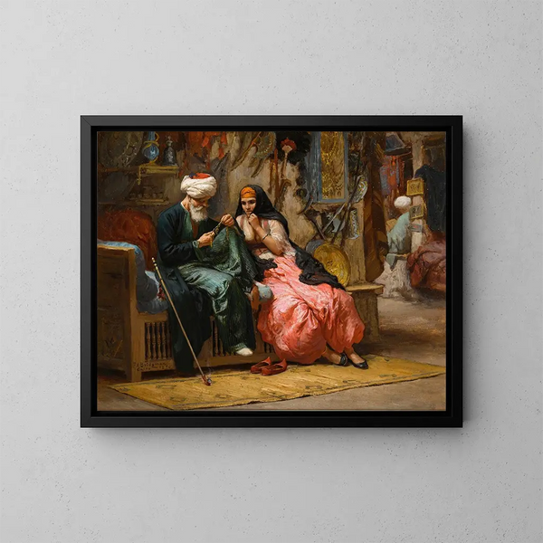 Een kostbaar juweel - Frederick Arthur Bridgman — ingelijst kunstwerk aan de muur