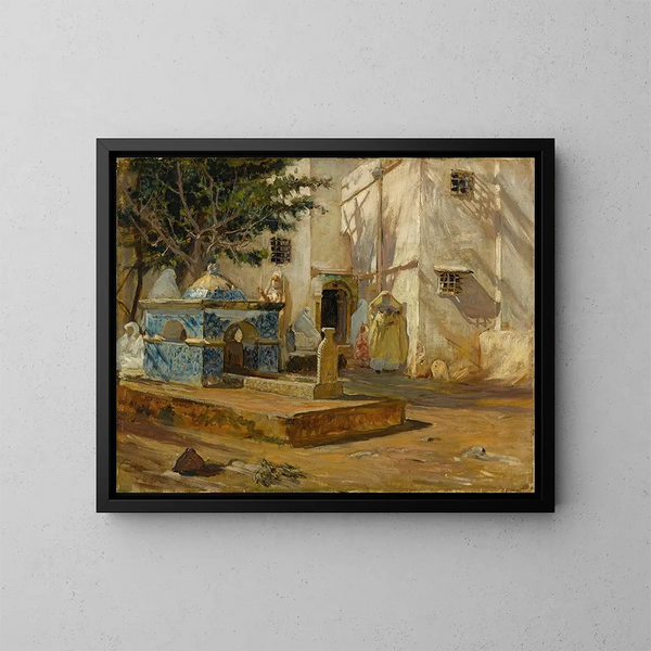 Alger, de haven - Frederick Arthur Bridgman — ingelijst kunstwerk aan de muur