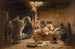 Een interieur in Biskra - Frederick Arthur Bridgman — weergave van het kunstwerk